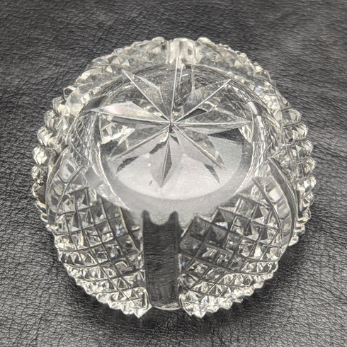 British Vintage Cut Glass Soldesh Pair 141g